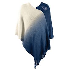 Officially Licensed Littlearth NFL One Size Dip Dye Poncho - Titans