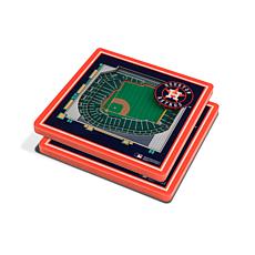 Officially Licensed MLB 3D StadiumViews Coasters - Houston Astros