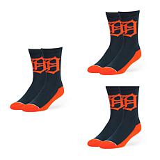 Officially Licensed MLB Arena Crew Socks, 3-Pack - Detroit Tigers