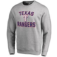 Officially Licensed MLB Fanatics Men's Rangers Victory Arch Pullover