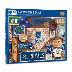Officially Licensed MLB Kansas City Royals Retro 500-Piece Puzzle