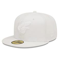 Officially Licensed MLB Men New Era White 59FIFTY Fitted Hat - Orio...