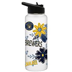 Officially-Licensed MLB Milwaukee Brewers 34oz Stainless Steel Tumbler