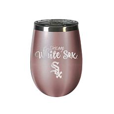 Officially Licensed MLB Rose Gold Wine Tumbler - Chicago White Sox