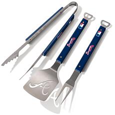 Officially Licensed MLB  Spirit Series 3-Piece BBQ Set - Braves