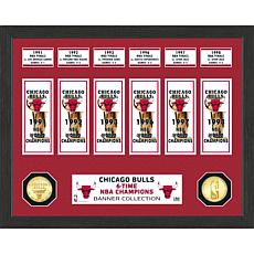 Officially Licensed NBA Chicago Bulls Banner Bronze Coin Photo Mint
