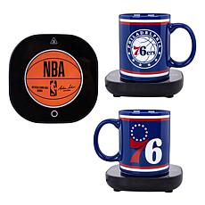 Officially Licensed NBA Philadelphia 76ers Logo Mug Warmer with Mug