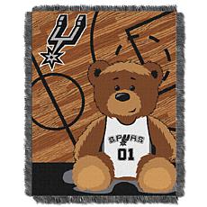 Officially Licensed NBA Spurs "Half-Court" Baby Woven Jacquard Throw