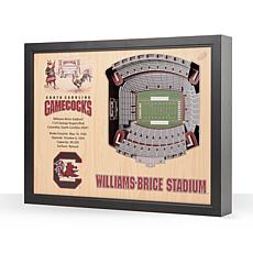 Officially Licensed NCAA 25-Layer 3-D Wall Art - SC Gamecocks 