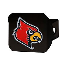 Officially Licensed NCAA Louisville Cardinals Black Metal Hitch Cover