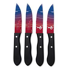 Officially Licensed NCAA Steak Knife Set - Philadelphia Phillies