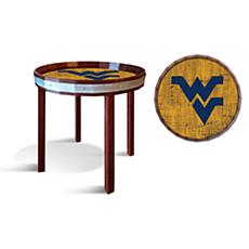 Officially Licensed NCAA West Virginia 24" Barrel Top Side Table