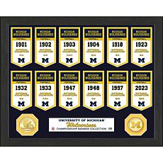 Officially Licensed NCAA Wolverines Banner Collection Photo Mint
