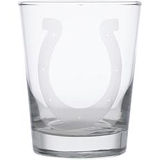 Officially Licensed NFL 15oz. Etched Old-Fashioned Glass, Colts
