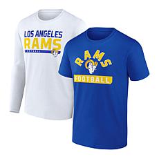 Men's Fanatics Branded Blue Los Angeles Rams Super Bowl LVI Champions V-Dye T-Shirt