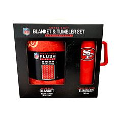 Officially Licensed NFL 60 x 70 Throw & 30oz Tumbler Combo Set