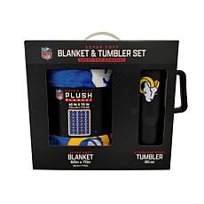 Officially Licensed NFL 60 x 70 Throw & 30oz Tumbler Combo Set