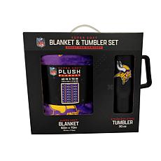 Officially Licensed NFL 60 x 70 Throw & 30oz Tumbler Combo Set