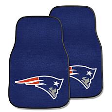 Officially Licensed NFL Carpet Car Mat 2pc Set -  New England Patriots