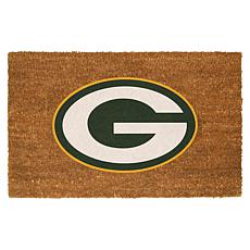 Officially Licensed NFL Colored Logo Door Mat - Packers