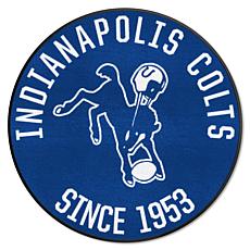 Officially Licensed NFL Indianapolis Colts 27" Round Vintage Logo Rug