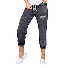 Officially Licensed NFL Knit Capri Pant by Concept Sports - Saints