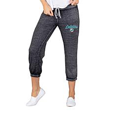 Officially Licensed NFL Knit Capri Pant by Concept Sports - Dolphins