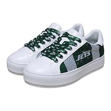 Officially Licensed NFL Lace-Up Sparkle Sneaker by Cuce Shoes