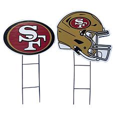 Officially Licensed NFL Logo & Helmet 2pk Yard Signs by Pegasus Sports