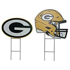 Officially Licensed NFL Logo & Helmet 2pk Yard Signs by Pegasus Sports