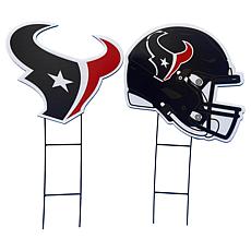 Officially Licensed NFL Logo & Helmet 2pk Yard Signs by Pegasus Sports