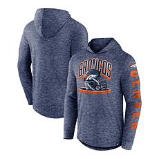 Officially Licensed NFL Womens Love Bling Sweatshirt by Cuce - Gray Denver Broncos / M