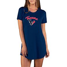 Officially Licensed NFL Marathon Nightshirt, Concept Sports - Texans