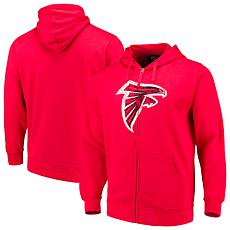 Zubaz NFL Men's Atlanta Falcons Full Zip Fleece Zip Up Hoodie