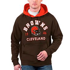 Men's G-III Sports by Carl Banks Charcoal Cleveland Browns Perfect Season  Full-Zip Hoodie