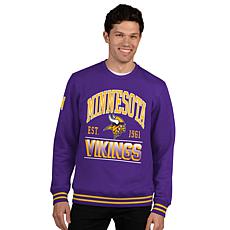 Officially Licensed NFL Men's Crew-Neck Fleece Pullover by Glll
