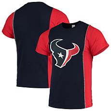 Officially Licensed NFL Refried Apparel Upcycled Split Shirt - Texans 