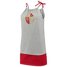 Women's Refried Apparel Scarlet/Black San Francisco 49ers Sustainable  Hooded Mini Dress