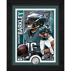 Officially Licensed NFL Saquon Barkley Silver-Plated Coin Photo Mint