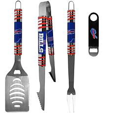 Officially Licensed NFL Team 3 pc BBQ Set and Bottle Opener - Bills 