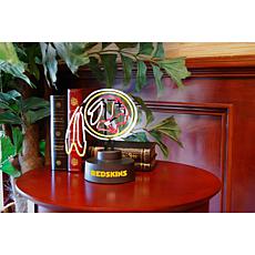 Officially Licensed NFL Team Logo Neon Lamp - Redskins