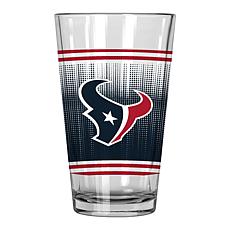 Officially Licensed NFL Texans 16oz Pint Glass in Vapor Graphics