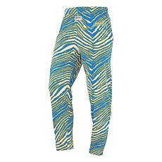 Officially Licensed NFL Unisex Pull-On Zebra-Print Knit Pant by Zubaz
