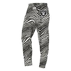 Officially Licensed NFL Unisex Pull-On Zebra-Print Knit Pant by Zubaz