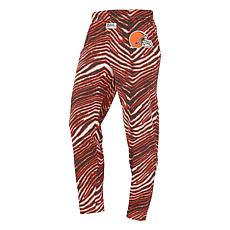 Officially Licensed NFL Unisex Pull-On Zebra-Print Knit Pant by Zubaz