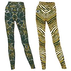 Officially Licensed NFL Women's 2-pack Printed Leggings by Zubaz