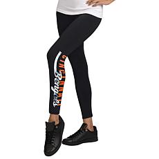 NFL Team Apparel Women's Cincinnati Bengals Black Fraction Leggings