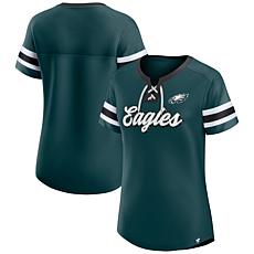 Officially Licensed NFL Women's Original Lace-Up T-Shirt, Eagles