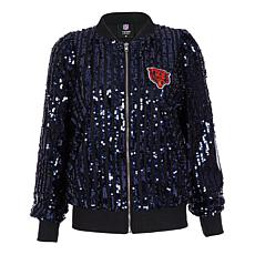Officially Licensed NFL Women's Sequin Jacket by Cuce