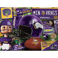 Officially Licensed NFL  Wooden Retro Series Puzzle-Minnesota Vikings